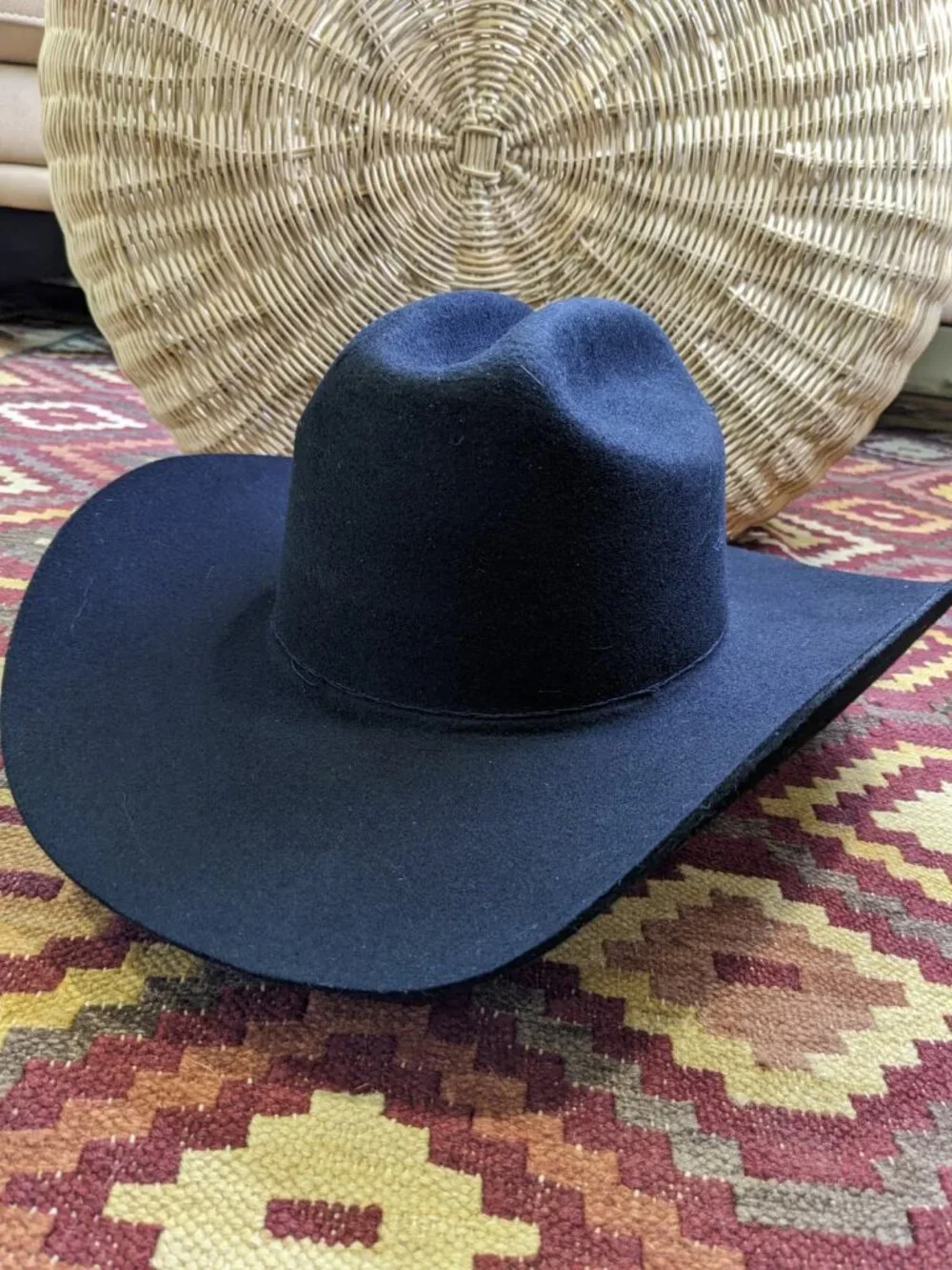 Stetson 3X Black Wool Cowboy Hat - Oak Ridge 7 5/8